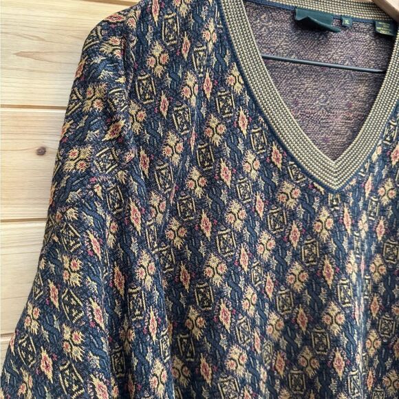 Vintage Bobby Jones Size XLarge Diamond Pattern Grandpa Sweater - Picture 2 of 13